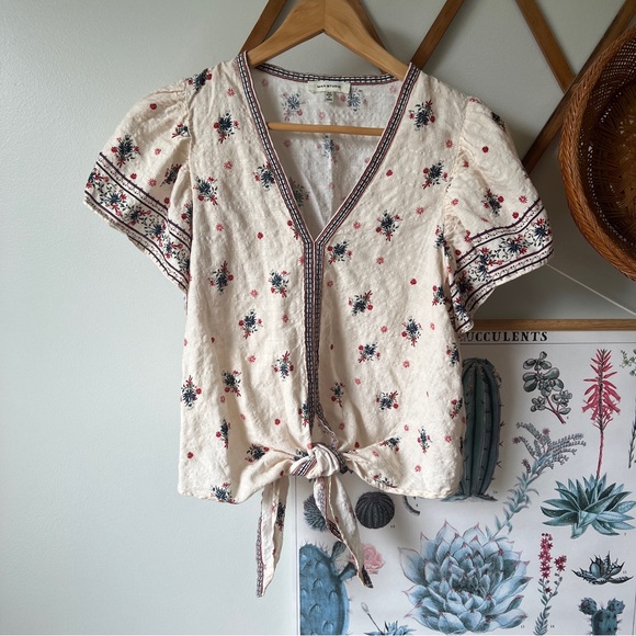 Max Studio Floral Top Medium - Picture 1 of 5